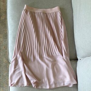 J. Crew Pink Pleated Skirt